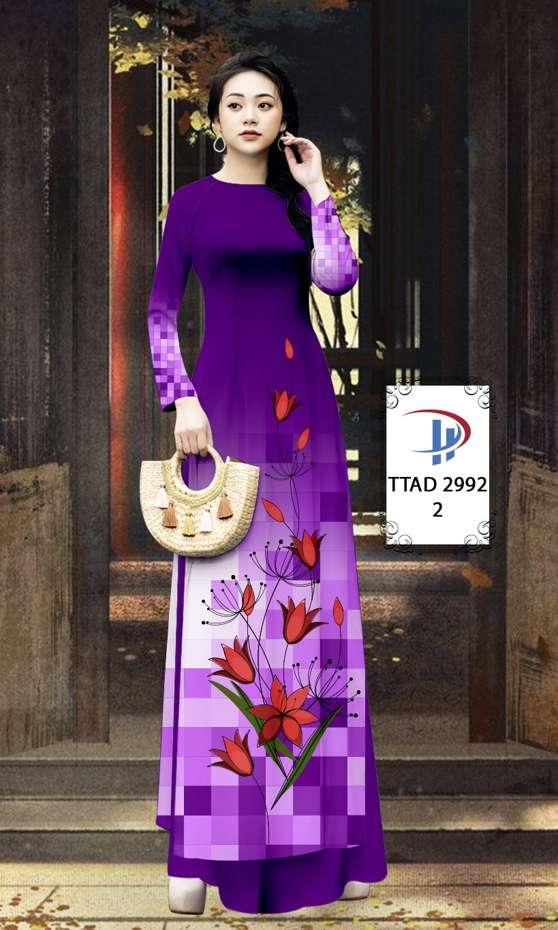 Vải Áo Dài Hoa In 3D AD TTAD2992 63